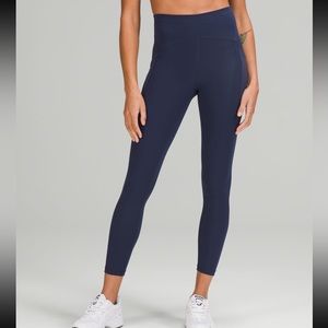 Lululemon power thru high rise right 25” size 4